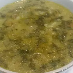 Спаначена супа с варена застройка