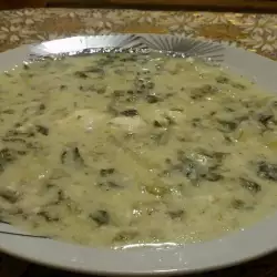 Спаначена супа със сирене и грис