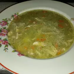 Супа с пиле и лапад
