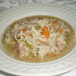 Супа с пилешки дробчета
