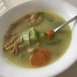 Супа с месо и къри