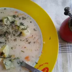Супа от тиквички с картофи и ориз