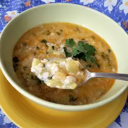 Вегетарианска супа с тиквички