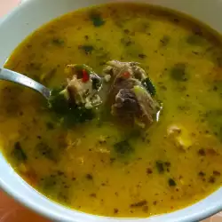 Супа от агнешка главичка и пресен лук