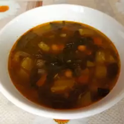 Супа с тиквички и спанак