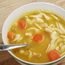 Пролетна супа с юфка