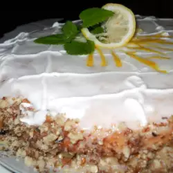 Лимонова торта с бяла глазура