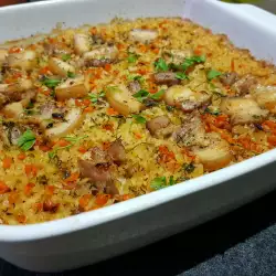 Ориз на фурна със свинско и моркови
