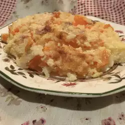 Десерт с тиква и ориз в тава