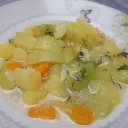 Супа от тиквички без застройка