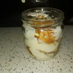 Десерт в чаша с маскарпоне