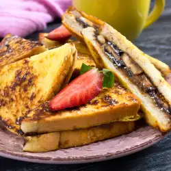 Френски тост с банан и шоколад