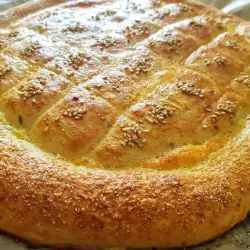 Плосък турски хляб със сусам