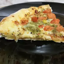 Вегетарианска пица с моцарела