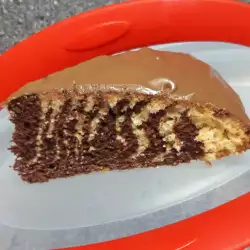 Празничен десерт с течен шоколад