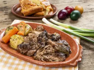 Печено агнешко печено за Великден