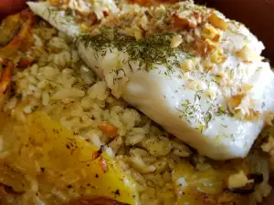 Треска с картофи и ориз