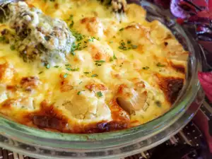 Бърза запеканка с броколи и карфиол