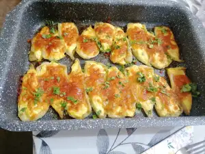 Пълнени чушки с яйца и извара за тънка талия