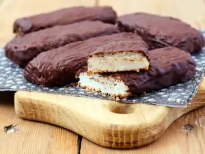 Домашни кокосови барчета с шоколад - като Bounty