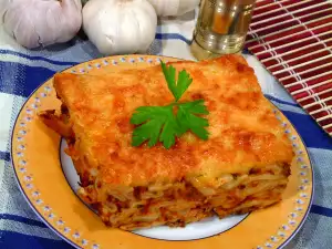 Мусака от месо и макарони