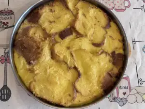 Лесен крем карамел с козунак и карамелена коричка