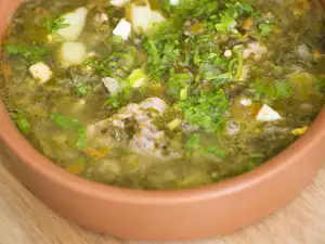 Супа от агнешки крачка с киселец