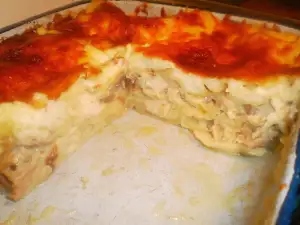 Лазаня с пиле и гъби