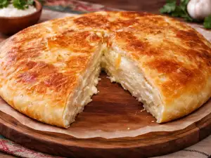 Селска македонска баница със сирене