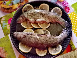 Пъстърва на фурна с лимон
