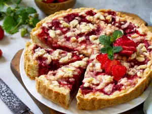 Домашен ягодов крамбъл пай - сочен и ароматен