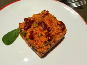 Булгурена салата с фасул
