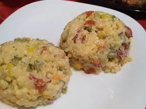 Салата с кускус и яйца