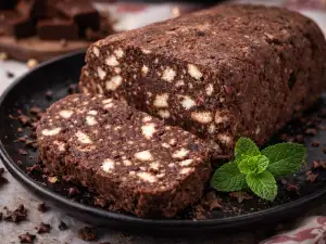 Шоколадов салам с бисквити за 15 минути