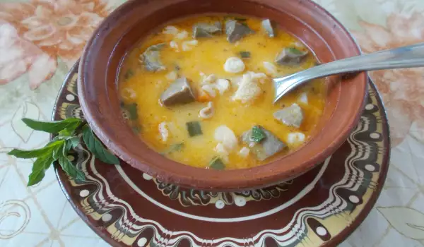 Каракачанска супа от агнешки дреболии