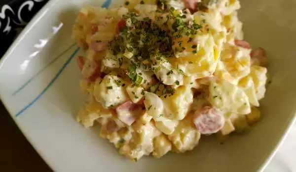 Немска картофена салата с наденички
