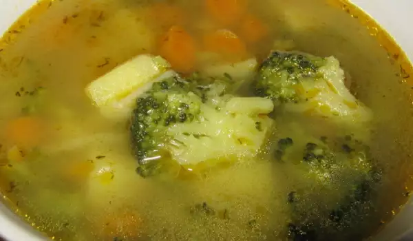 Веган супа с броколи