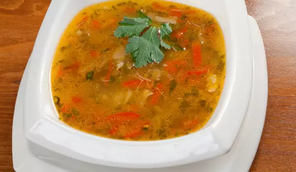 Супа от праз и домати