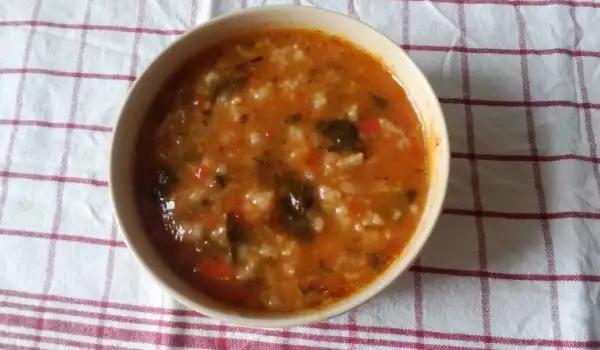 Ароматна доматена супа с ориз