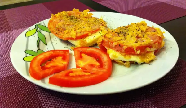 Печени домати със сирене пармезан