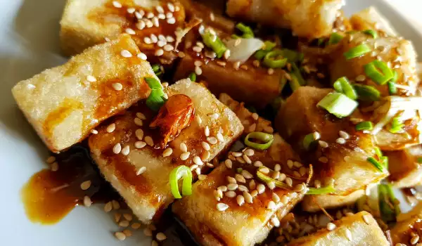 Хапки от тофу в меден сос