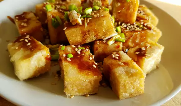 Хапки от тофу в меден сос