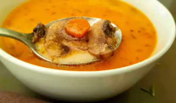 Картофена супа с пресни печурки