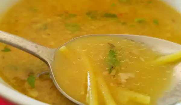 Чеснова супа с фиде