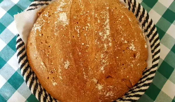 Домашен пълнозърнест хляб с квас
