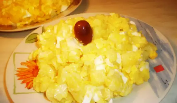 Картофена салата с яйца