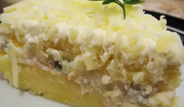 Солена торта с риба тон