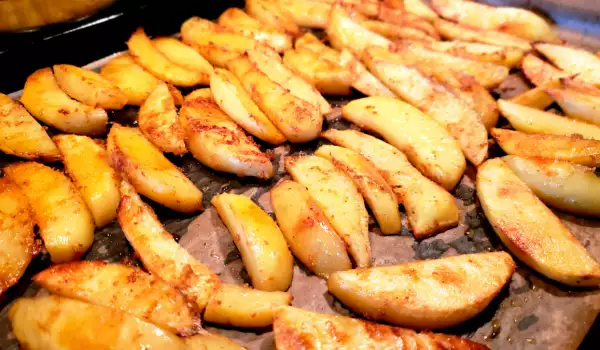 Печени хрупкави картофи