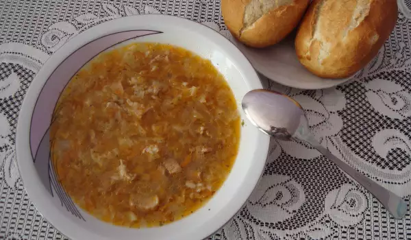 Зимна зелева супа по касапски