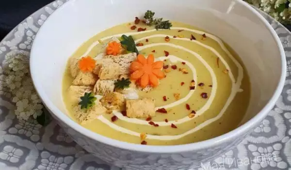 Най-вкусната крем супа от тиквички